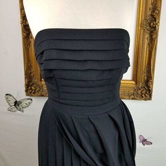 Rachel Rachel Roy black pleated coctail dress - Picture 7 of 8